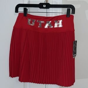 New Hot Sexy Pleated University of Utah Women’s Skort L Tennis Pickleball Fun